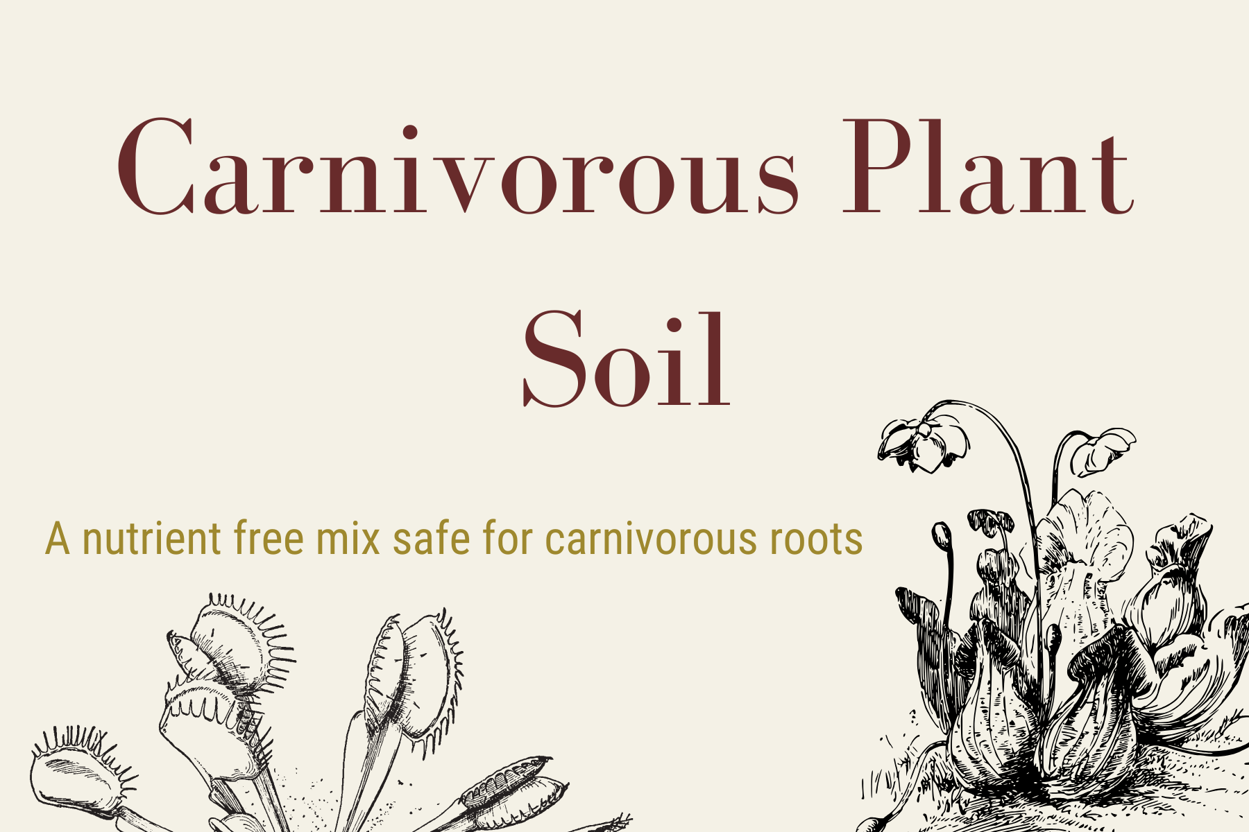 Carnivorous Plant Soil – Cedar Bridge Botanicals