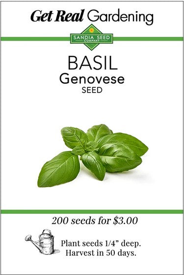 Genovese Basil Seeds- Organic