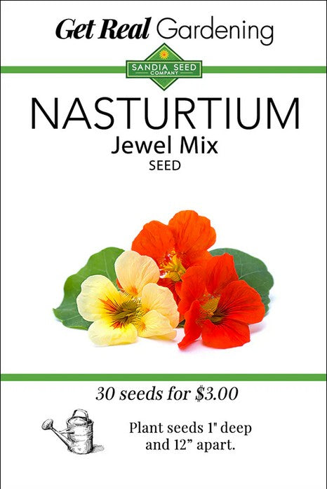 Jewel Mix Nasturtium Seeds- Organic