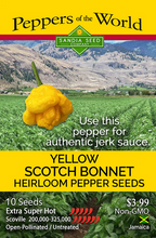 Load image into Gallery viewer, Yellow Scotch Bonnet Pepper Seeds
