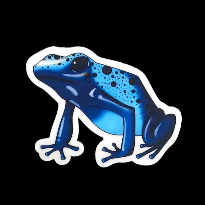 Blue/Azureus Poison Dart Frog Sticker
