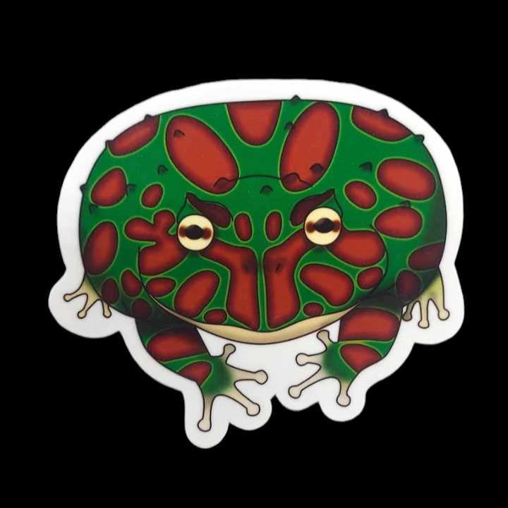 PacMan Frog Sticker